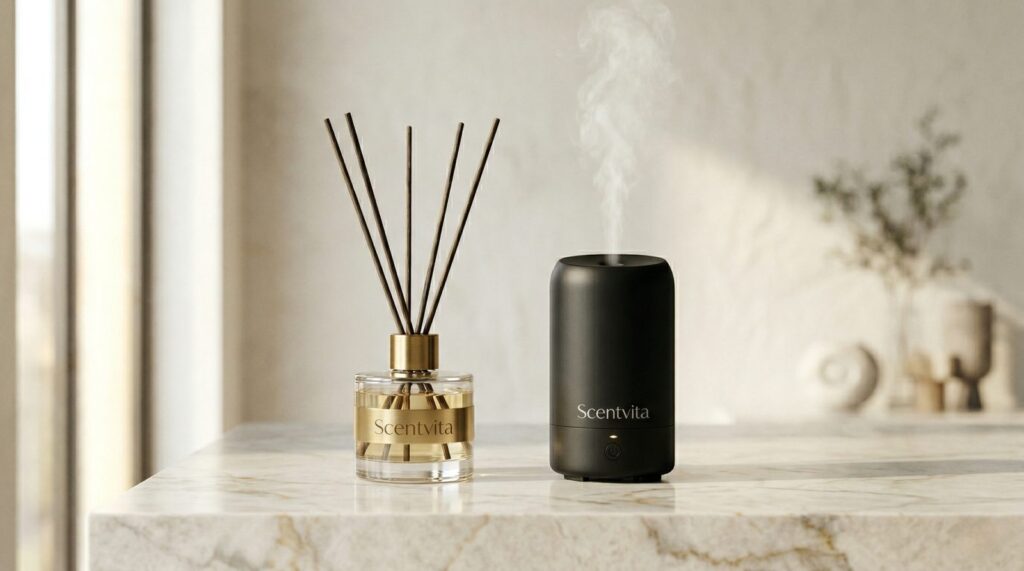 Reed diffuser vs electric diffuser comparison for retail buyers – Scentvita