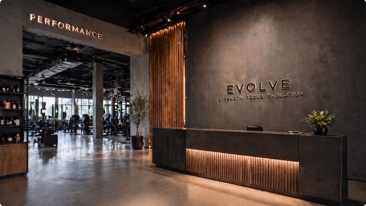 scent marketing for gyms – cold air diffuser mounted in modern gym entrance – Scentvita
