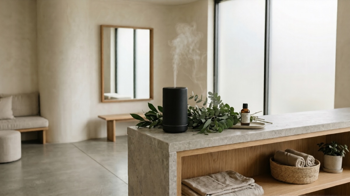 scent marketing for spas – cold air diffuser in spa reception – Scentvita