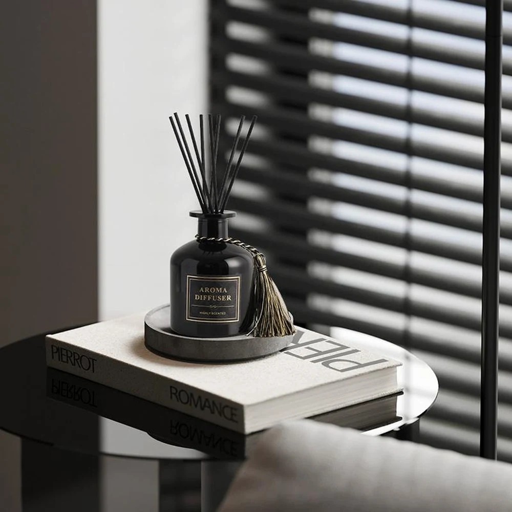 SV-RD07 black square reed diffuser bottle – Scentvita