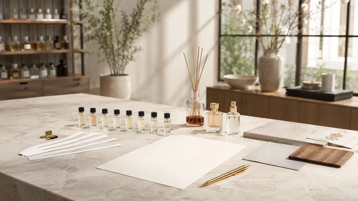 Same fragrance in different products – fragrance development samples – Scentvita